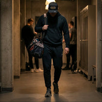 Jamal Roberts XX Midnight Slate hat game day walkout lifestyle photo by Flipside Hat Co